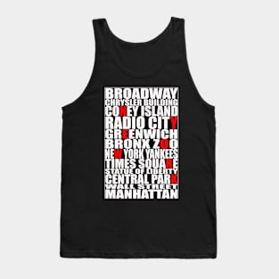 Graphic New York 3 Long Tank Top